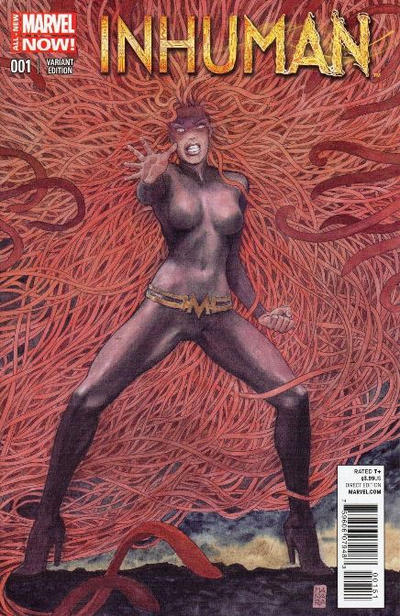 Cover for Inhuman (Marvel, 2014 series) #1 [Milo Manara Variant]