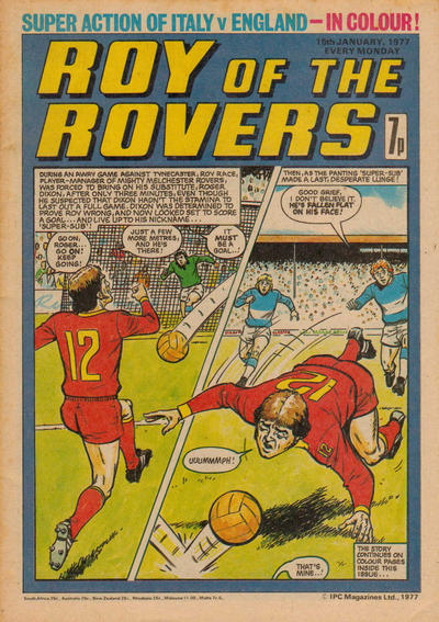 Cover for Roy of the Rovers (IPC, 1976 series) #15 January 1977 [17]