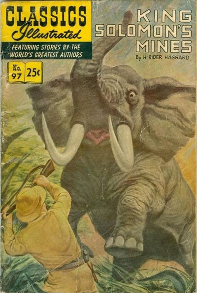 Cover for Classics Illustrated (Gilberton, 1947 series) #97 [HRN 169] - King Solomon's Mines [25¢]