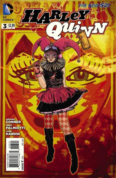 Cover for Harley Quinn (DC, 2014 series) #3 [Tommy Lee Edwards Steampunk Cover]
