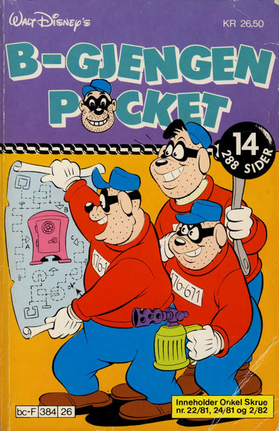 Cover for B-Gjengen pocket (Hjemmet / Egmont, 1986 series) #14 [Reutsendelse]