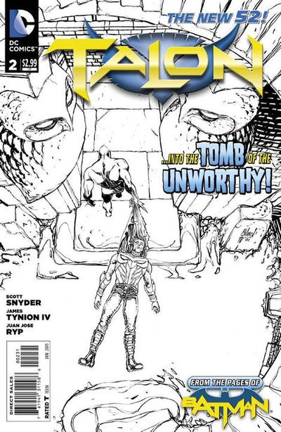 Cover for Talon (DC, 2012 series) #2 [Guillem March Black & White Cover]