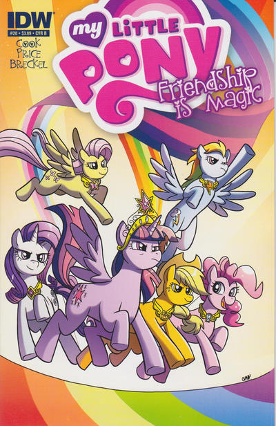 Cover for My Little Pony: Friendship Is Magic (IDW, 2012 series) #20 [Cover B - Chad Thomas]