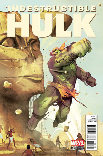 Cover for Indestructible Hulk (Marvel, 2013 series) #13 [Newsstand]