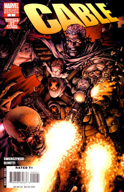 Cover for Cable (Marvel, 2008 series) #2 [David Finch Cover]
