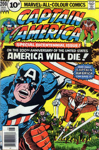 Cover for Captain America (Marvel, 1968 series) #200 [British]