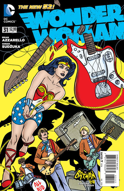 Cover for Wonder Woman (DC, 2011 series) #31 [Batman '66 Cover]