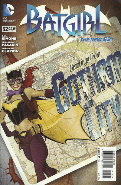Cover for Batgirl (DC, 2011 series) #32 [DC Bombshells Cover]