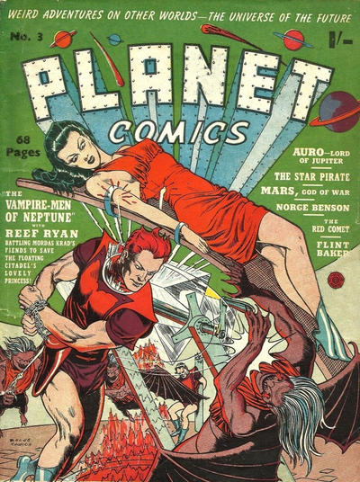 Cover for Planet Comics (Locker, 1951 series) #3