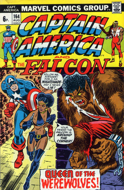 Cover for Captain America (Marvel, 1968 series) #164 [British]