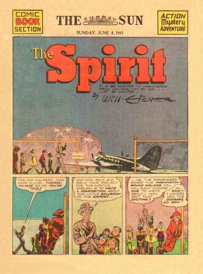 Cover for The Spirit (Register and Tribune Syndicate, 1940 series) #6/8/1941 [Baltimore Sun edition]
