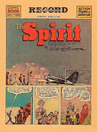 Cover for The Spirit (Register and Tribune Syndicate, 1940 series) #6/8/1941 [Philadelphia Record edition]
