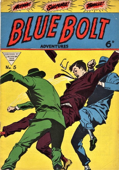 Cover for Blue Bolt Adventures (L. Miller & Son, 1951 series) #5