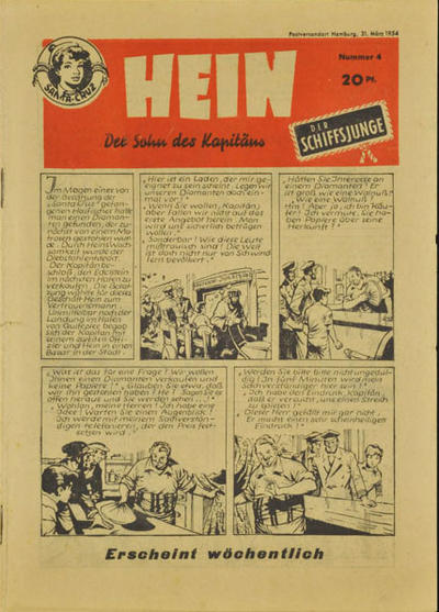 Cover for Hein der Schiffsjunge (Mondial, 1954 series) #4
