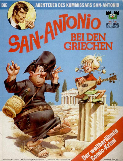 Cover for Bastei-Comic (Bastei Verlag, 1972 series) #16 - Die Abenteuer des Kommissars San-Antonio - San-Antonio bei den Griechen
