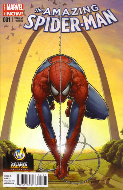 Cover for The Amazing Spider-Man (Marvel, 2014 series) #1 [Variant Edition - Wizard World Atlanta Comic Con Exclusive - John Tyler Christopher Cover]