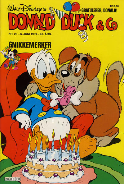 Cover for Donald Duck & Co (Hjemmet / Egmont, 1948 series) #23/1989
