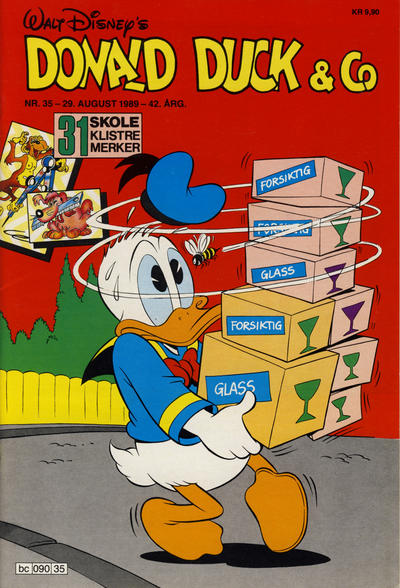 Cover for Donald Duck & Co (Hjemmet / Egmont, 1948 series) #35/1989