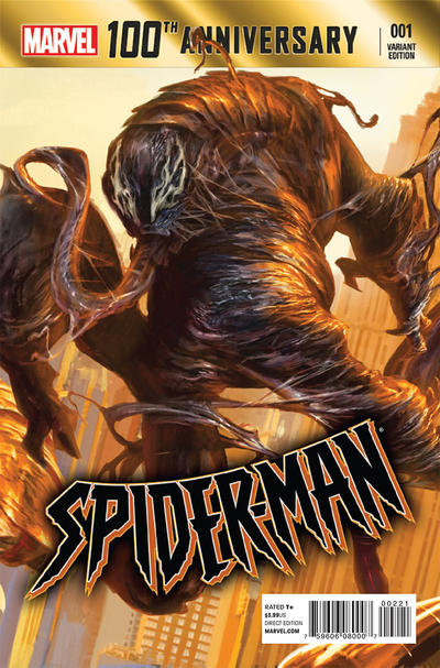 Cover for 100th Anniversary Special: Spider-Man (Marvel, 2014 series) #1 [Variant Edition - Alexander Lozano Cover]