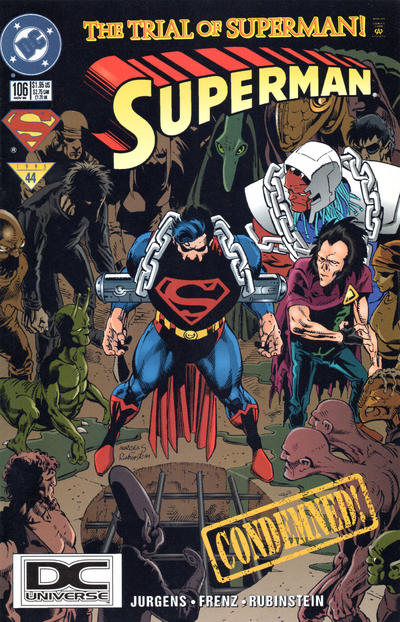 Cover for Superman (DC, 1987 series) #106 [DC Universe Corner Box]