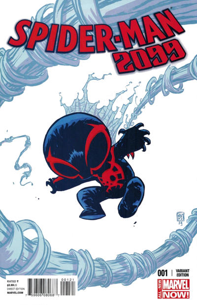 Cover for Spider-Man 2099 (Marvel, 2014 series) #1 [Variant Edition - Marvel Babies - Skottie Young]