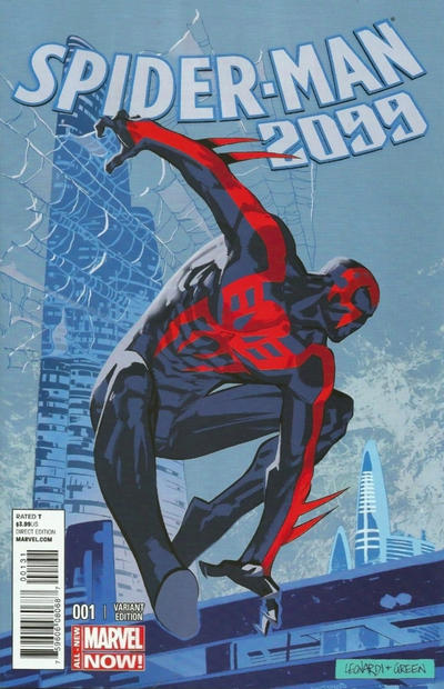 Cover for Spider-Man 2099 (Marvel, 2014 series) #1 [Variant Edition - Rick Leonardi]