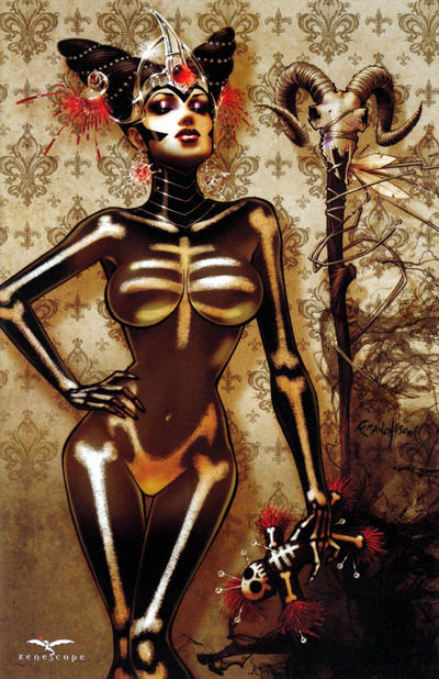 Cover for Grimm Fairy Tales (Zenescope Entertainment, 2005 series) #94 [Wizard World New Orleans 2014 Exclusive Skeletal Dark Queen Variant - Franchesco]