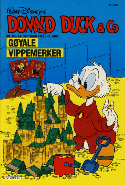 Cover for Donald Duck & Co (Hjemmet / Egmont, 1948 series) #43/1989