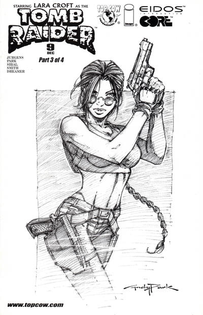 Cover for Tomb Raider: The Series (Image, 1999 series) #9 [Sketch Cover - Park]
