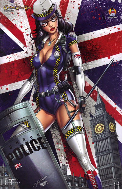 Cover for Grimm Fairy Tales (Zenescope Entertainment, 2005 series) #82 [London Supercon Exclusive Variant by Jamie Tyndall]