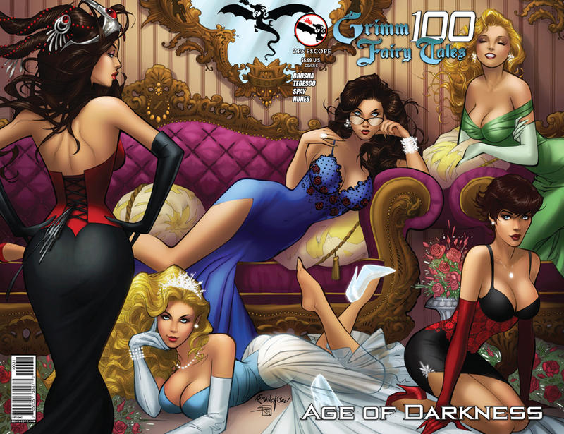 Cover for Grimm Fairy Tales (Zenescope Entertainment, 2005 series) #100 [Cover C Wraparound Variant by Franchesco!]