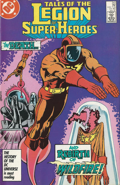Cover for Tales of the Legion of Super-Heroes (DC, 1984 series) #343 [Direct]