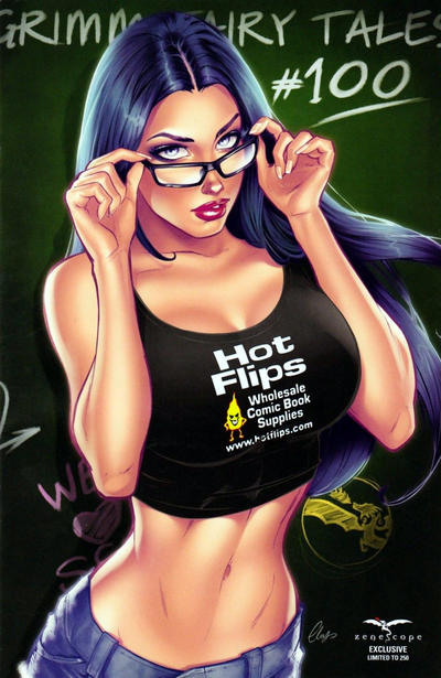 Cover for Grimm Fairy Tales (Zenescope Entertainment, 2005 series) #100 [Hot Flips Exclusive Variant by Elias Chatzoudis]