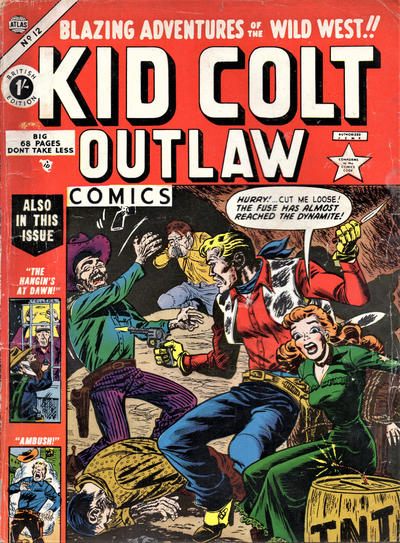 Cover for Kid Colt Outlaw (Thorpe & Porter, 1950 ? series) #12