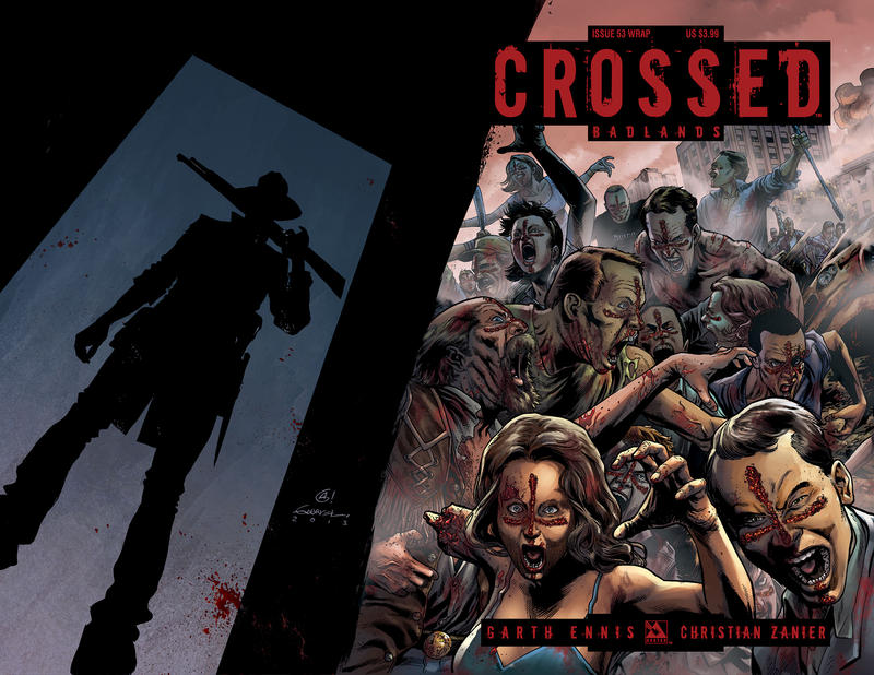 Cover for Crossed Badlands (Avatar Press, 2012 series) #53 [Wraparound Variant Cover by Gabriel Andrade]