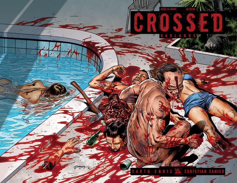 Cover for Crossed Badlands (Avatar Press, 2012 series) #54 [Wraparound Variant Cover by Gabriel Andrade]