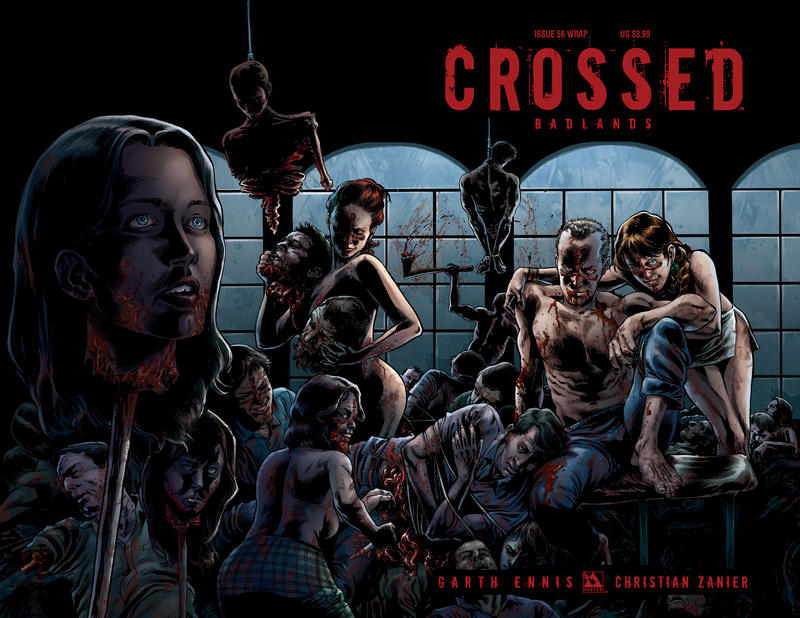 Cover for Crossed Badlands (Avatar Press, 2012 series) #56 [Wraparound Variant Cover by Gabriel Andrade]