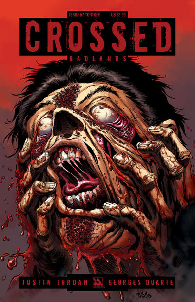 Cover for Crossed Badlands (Avatar Press, 2012 series) #57 [Torture Variant by Timothy Vigil]