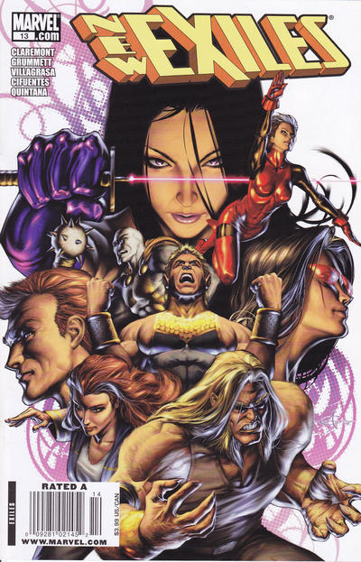 Cover for New Exiles (Marvel, 2008 series) #13 [Newsstand]