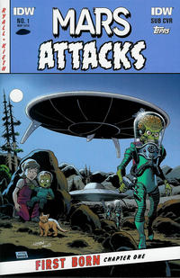 Cover Thumbnail for Mars Attacks: First Born (IDW, 2014 series) #1 [Subscription cover]