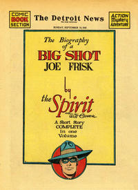 Cover Thumbnail for The Spirit (Register and Tribune Syndicate, 1940 series) #9/14/1941 [Detroit News edition]