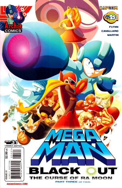 Cover for Mega Man (Archie, 2011 series) #31 [Variant Cover by Brent McCarthy]