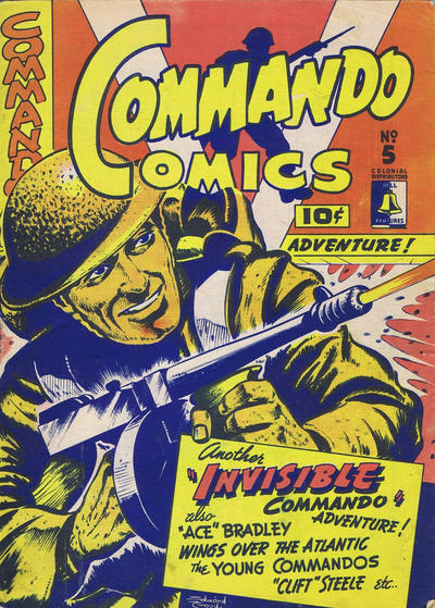 Cover for Commando Comics (Bell Features, 1942 series) #5