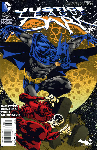 Cover for Justice League Dark (DC, 2011 series) #33 [Batman 75th Anniversary Cover]
