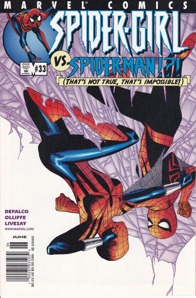 Cover for Spider-Girl (Marvel, 1998 series) #33 [Newsstand]