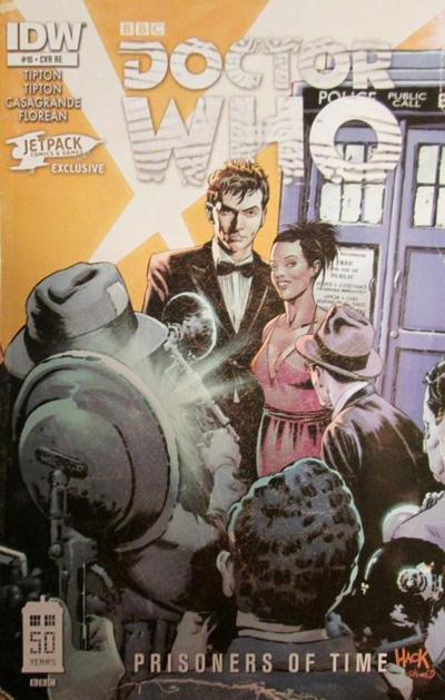 Cover for Doctor Who: Prisoners of Time (IDW, 2013 series) #10 [Retailer Exclusive Jetpack Comics Cover - Robert Hack]