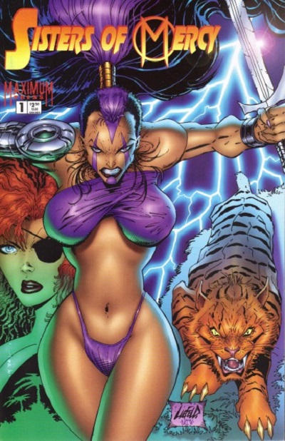 Cover for Sisters of Mercy (Maximum Press, 1995 series) #1 [Rob Liefeld Variant]