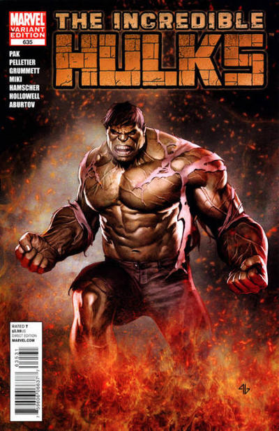 Cover for Incredible Hulks (Marvel, 2010 series) #635 [Adi Granov Variant]