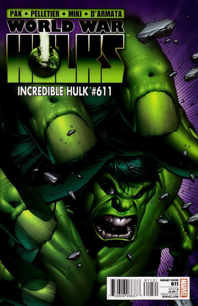 Cover for Incredible Hulk (Marvel, 2009 series) #611 [Dale Keown Variant]