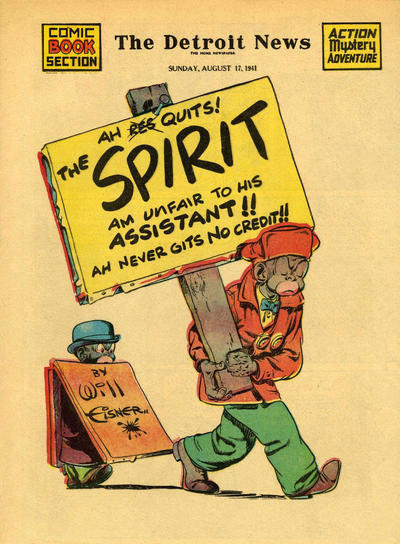 Cover for The Spirit (Register and Tribune Syndicate, 1940 series) #8/17/1941 [Detroit News edition]